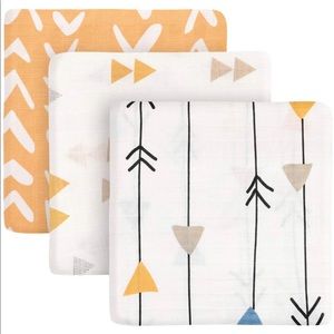 Bamboo cotton printed Receiving Blanket pack of 3